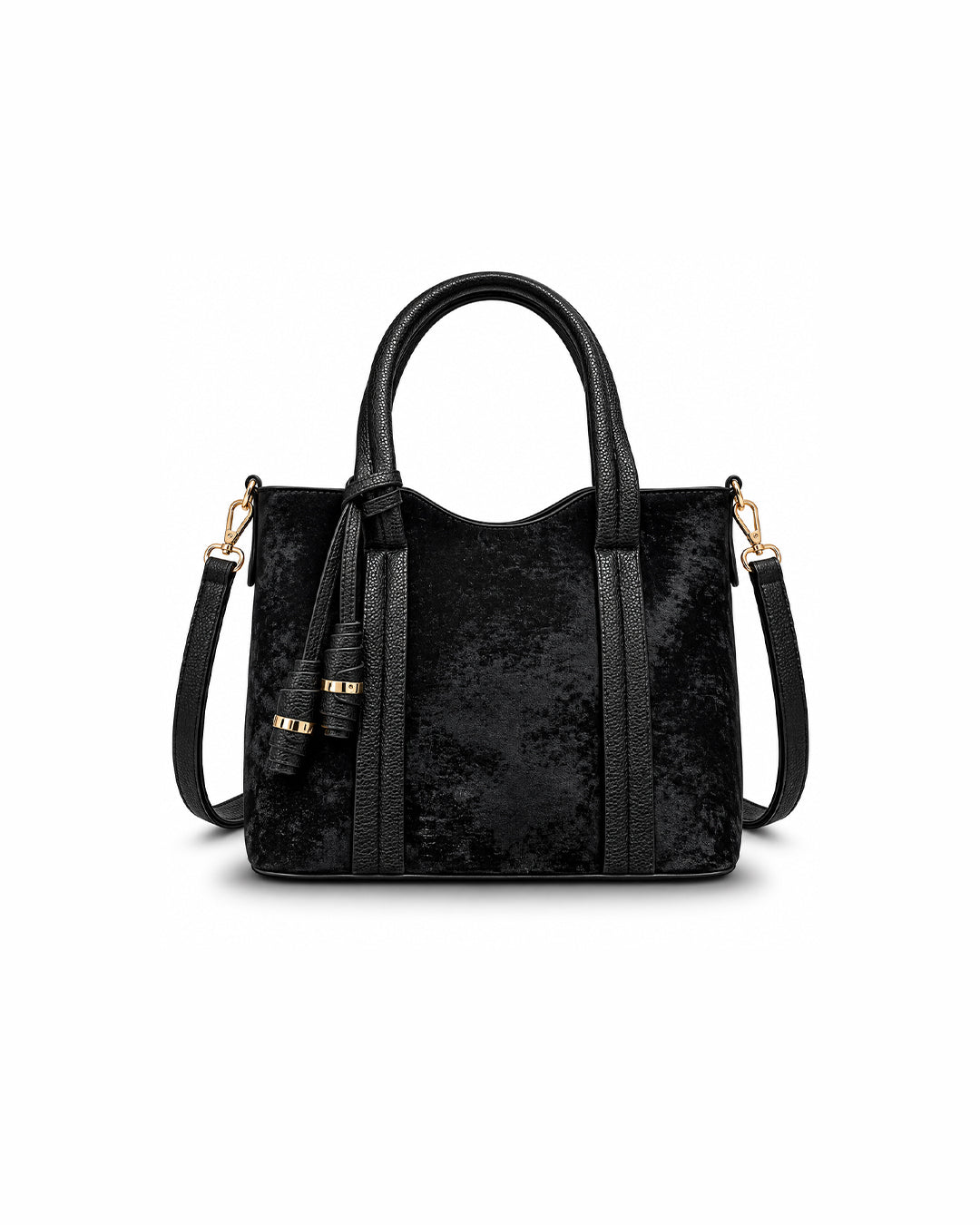 Midnight Velvet Charm Tote