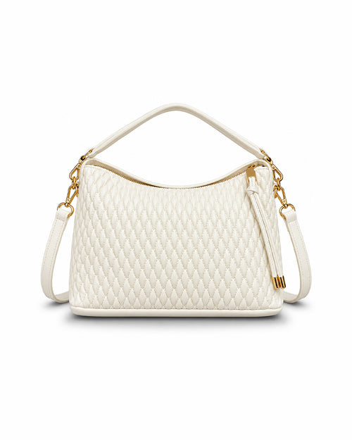 Midnight Quilted Charm Hobo Bag