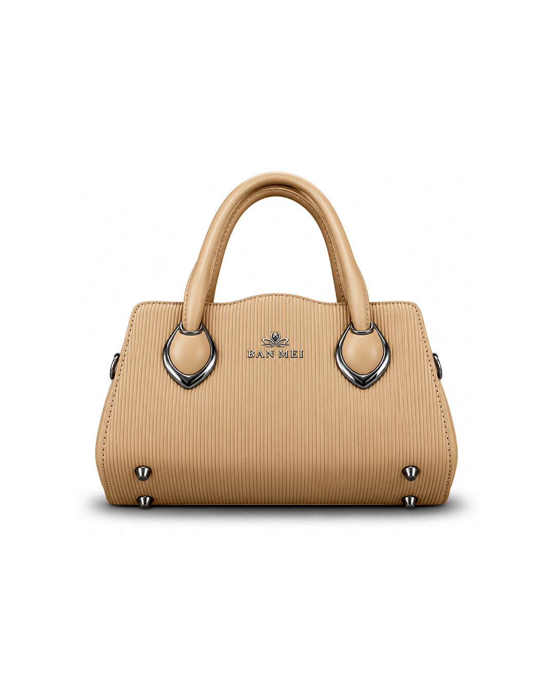 Ban Mei Beige Pleated Satchel