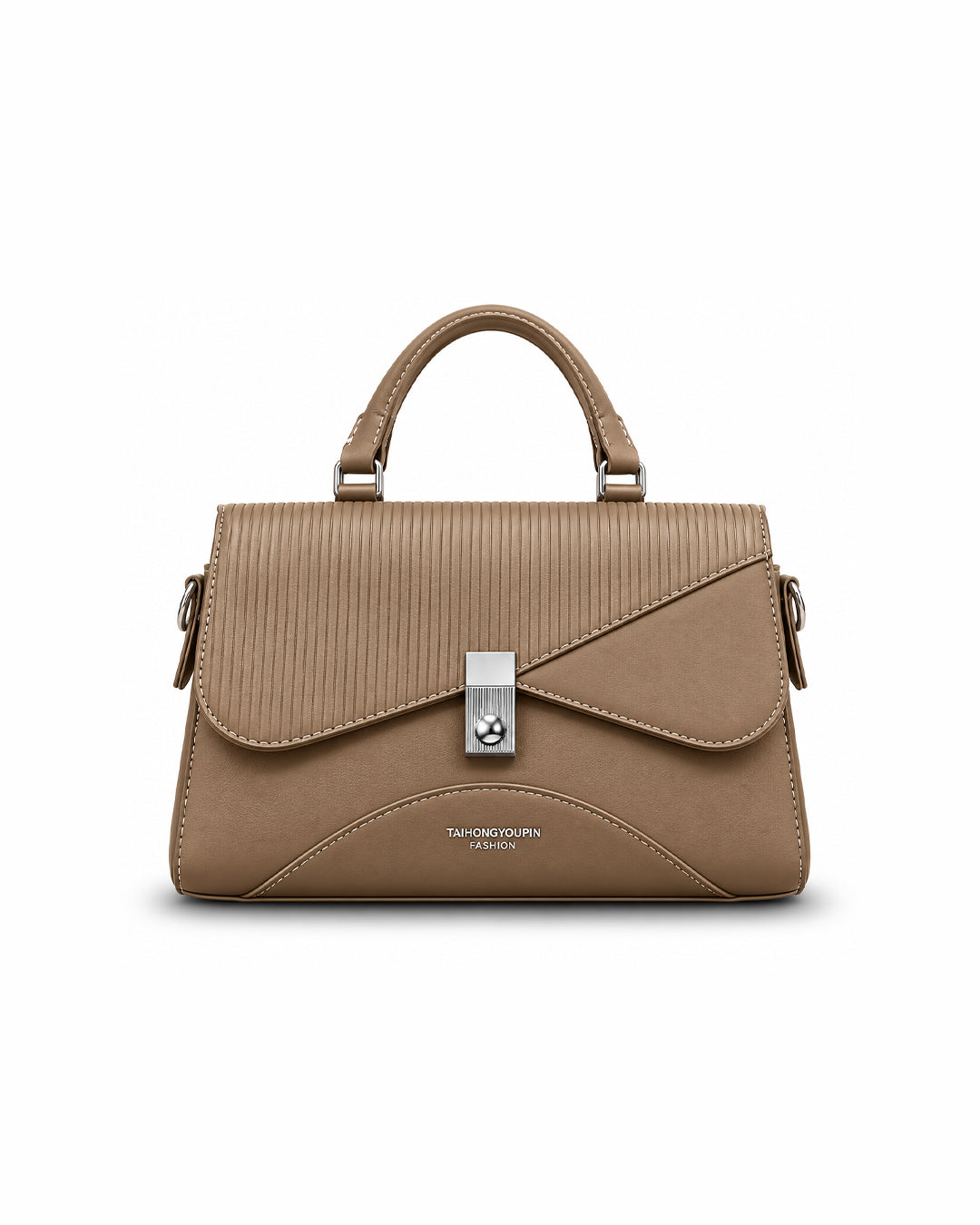 The Taihong Taupe Asymmetric Satchel