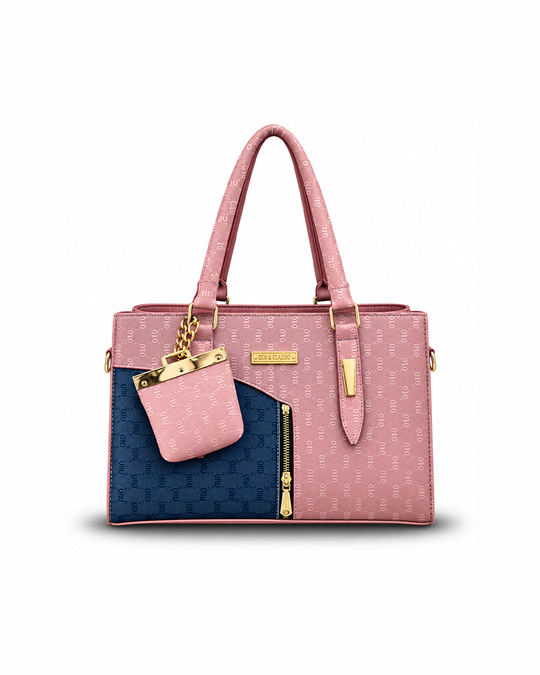 DDI & Classic Pink-Navy Monogram Tote