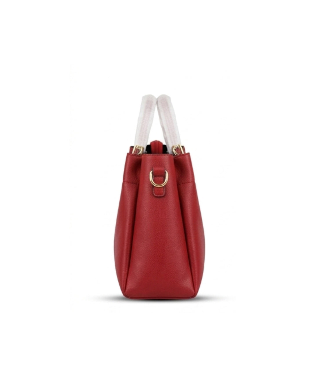 The Crimson Red Gold-Bar Handbag