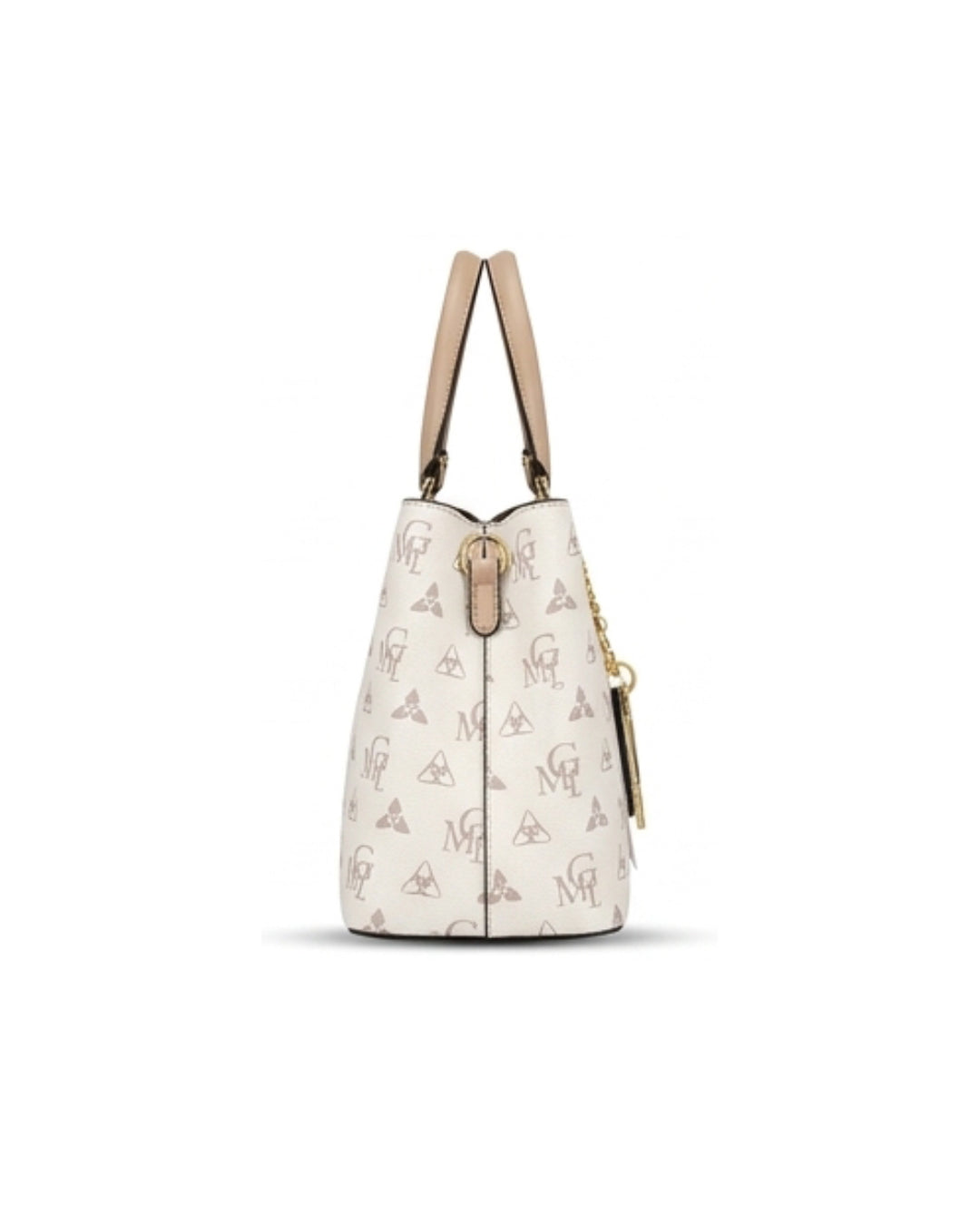 The White Signature Key Charm Tote