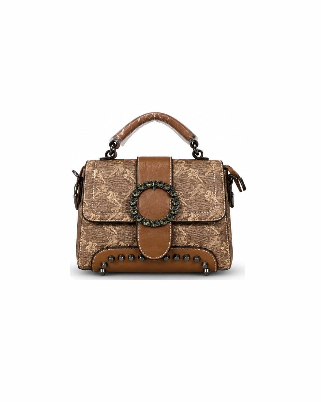 The Monogram Gem-Buckle Satchel