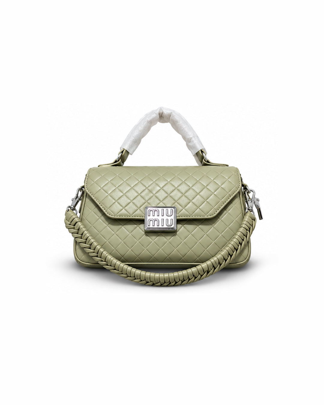 The Bella Woven-Strap Flap Crossbody