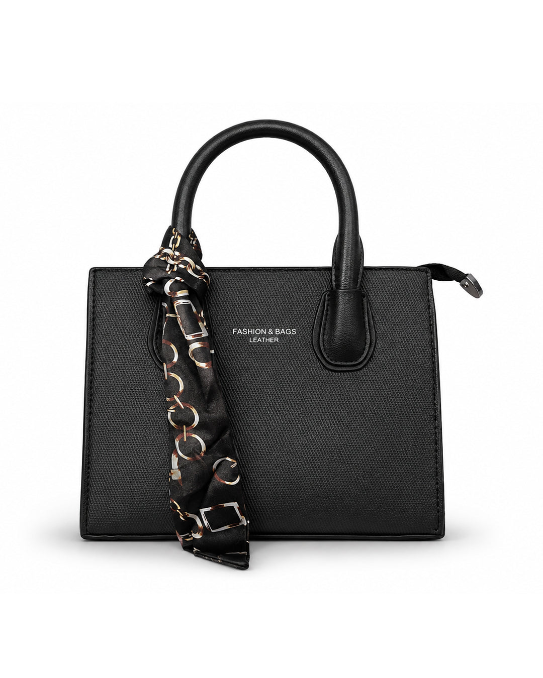 The Noir Silk Scarf Mini Tote