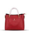 The Crimson Red Gold-Bar Handbag