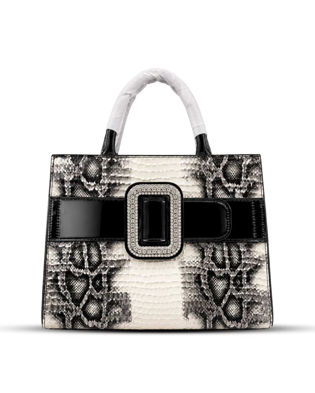The Crystal Buckle Snake Tote