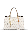 The White Signature Key Charm Tote