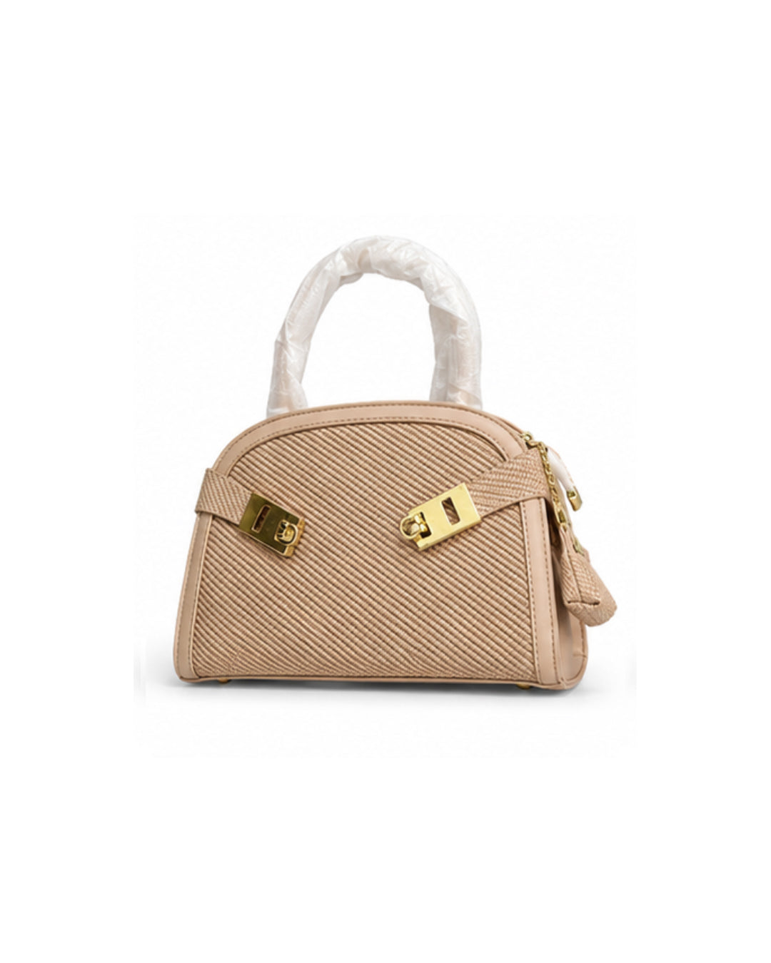 The Diagonal Textured Dome Satchel