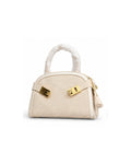 The Diagonal Textured Dome Satchel