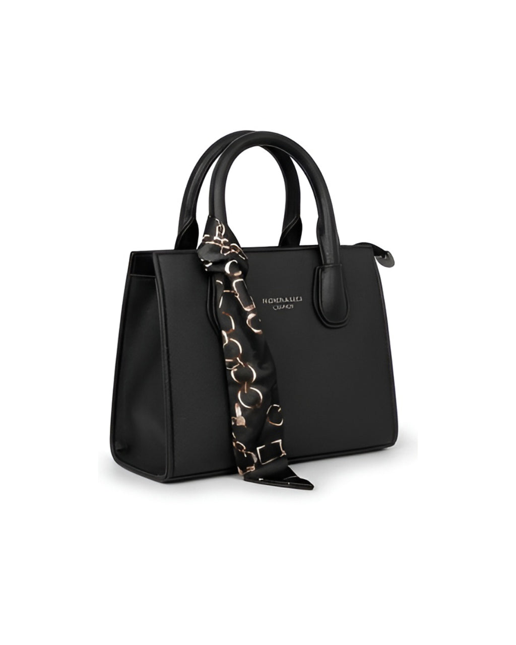 The Noir Silk Scarf Mini Tote