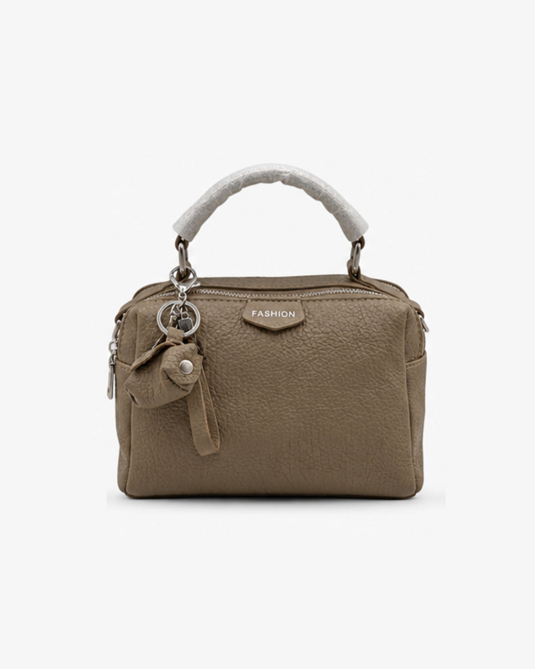 The Pouch-Charm Pebble-Textured Duffle